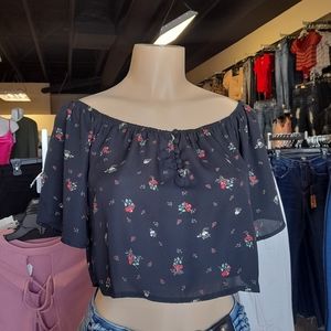 Off the shoulder crop top